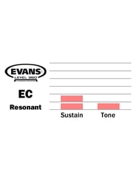 EVANS TT10ECR EC Resonant Drumhead Tom 10'' (Clear)