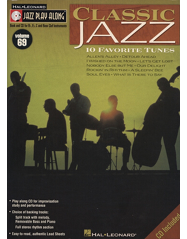 Jazz Play Along Vol 69 - Classic Jazz + CD