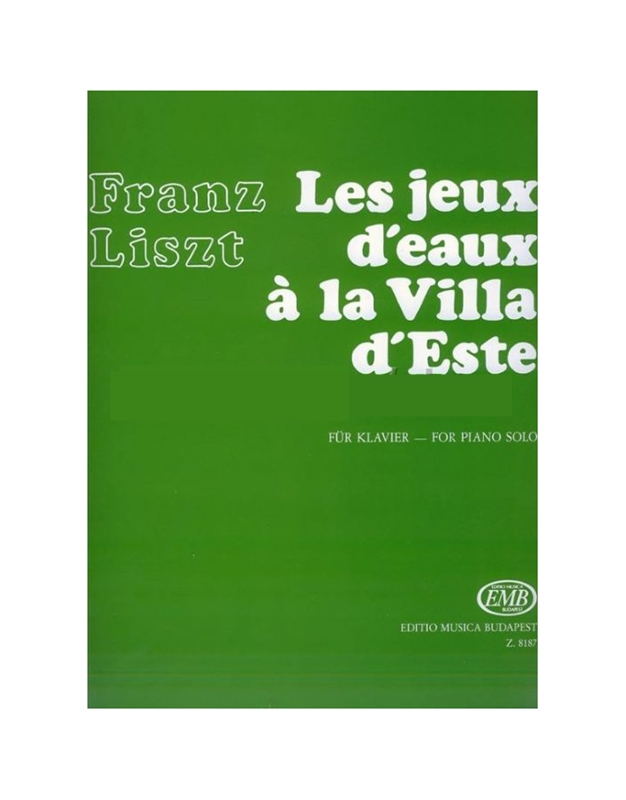 Liszt - Les Jeax D'Eau A La Villa D'Este