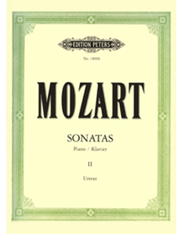 W.A.Mozart - Sonatas II Klavier / Εκδόσεις Peters