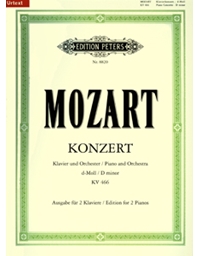 W.A.Mozart - Konzert Klavier und Orchester d-Moll KV 466 (Ausgabe fur 2 Klaviere) / Urtext / Peters editions