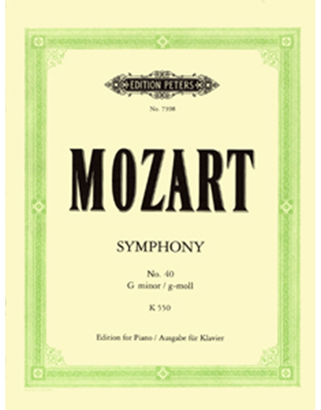 W.A.Mozart - Symphony No. 40 g-moll K 550 / Peters editions