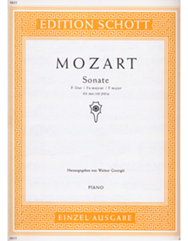 Mozart - Sonata in F Maj. KV. 135 / 547 A