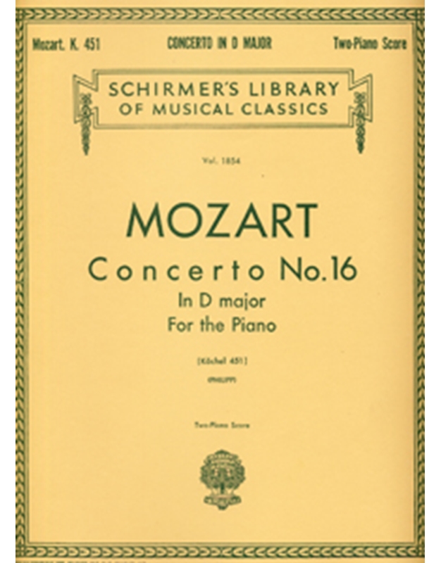Mozart - Concerto N 16 (D) KV 451 