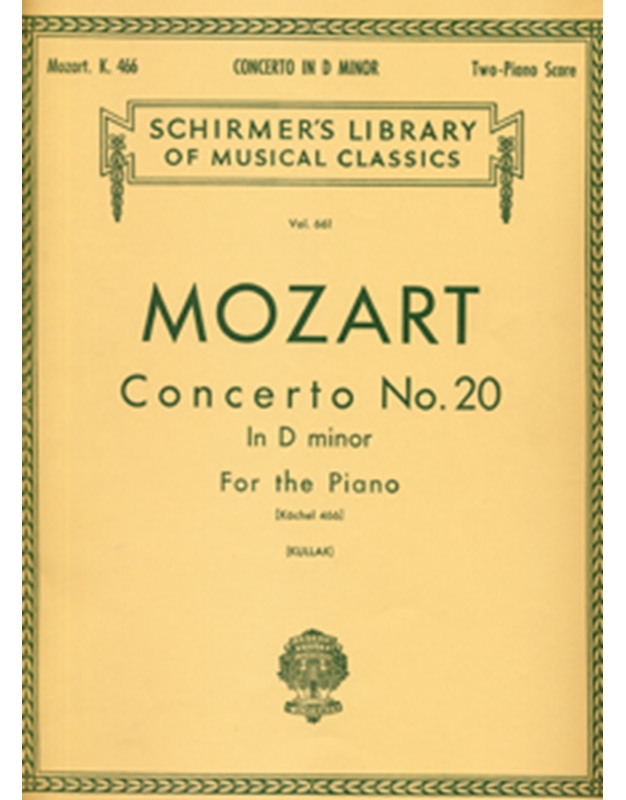 W. A. Mozart - Concerto No. 20 in D minor / Schirmer editions