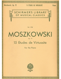 Moszkowski Moritz - 15 Etudes de Virtuosite Op. 72