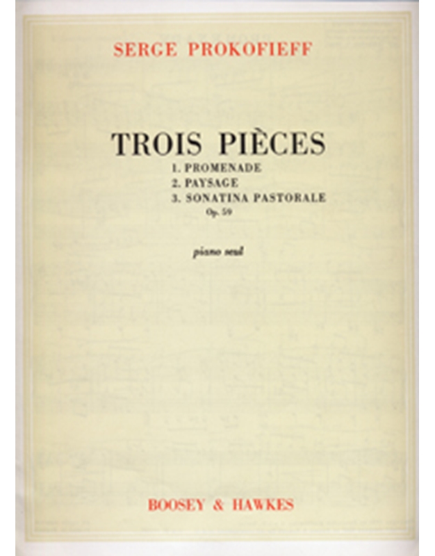 Prokofieff - 3 Pieces Op. 59 