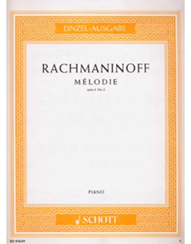 Rachmaninoff - Melodie opus 3 No. 3