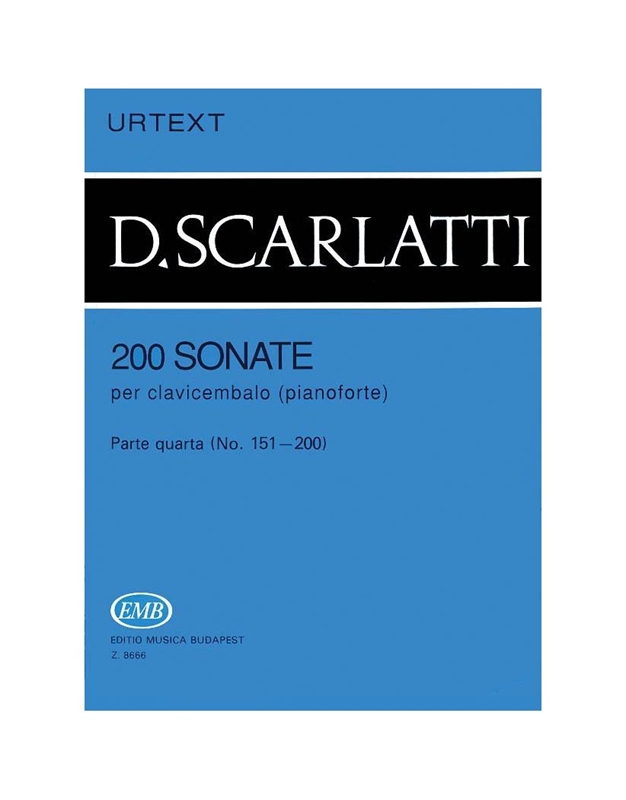 Scarlatti - 200 Sonates N.4 Urtext