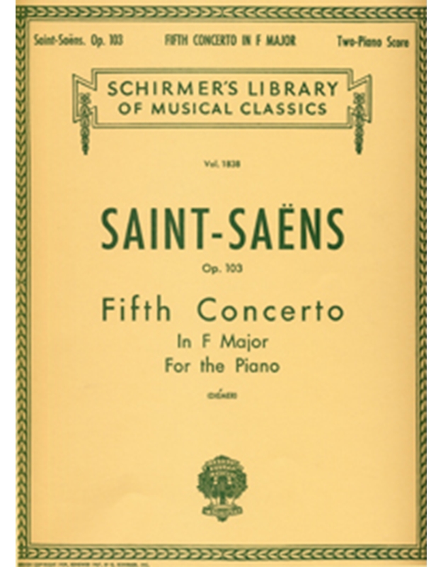 Saint -Saens - Concerto N.5 In F