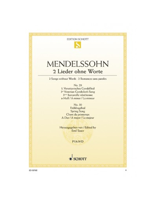 Mendelssohn - Songs Without Words N. 3 & 4