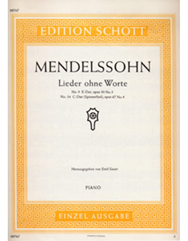  Mendelssohn - Songs Without Words Op.30/3