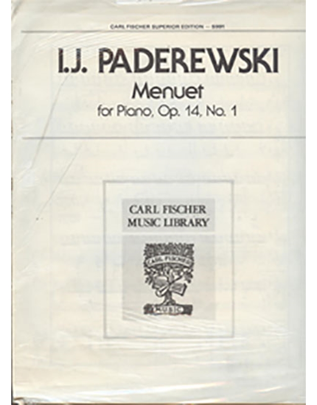 Padarewski - Menuet  Op.14 N.1