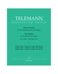 Telemann - Six Sonatas Op.2, Vol.1 (2 Flutes)