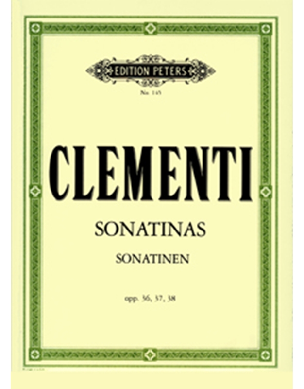 Muzio Clementi - Sonatinas opus 36, 37, 38 / Peters editions