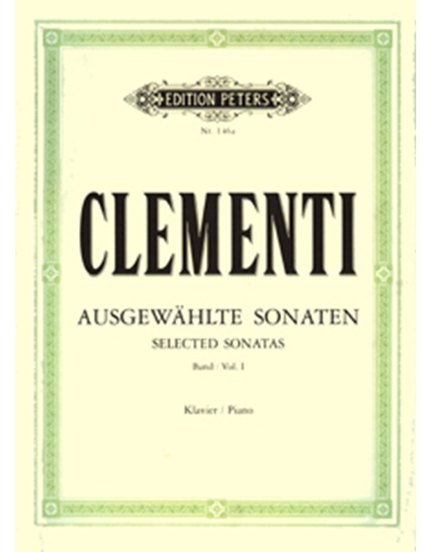 Muzio Clementi - Ausgewahlte Sonaten Band I / Εκδόσεις Peters