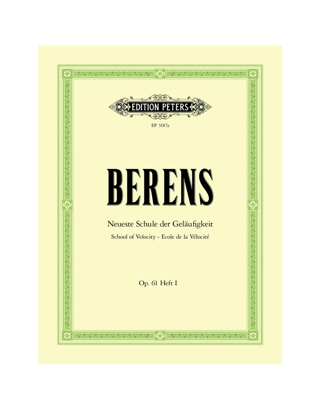 Berens - 40 Studies Op.61, No.1 / Peters Edition