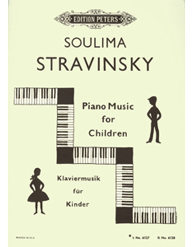 Soulima Stravinsky - Piano Music For Children N. 1 / Peters editions
