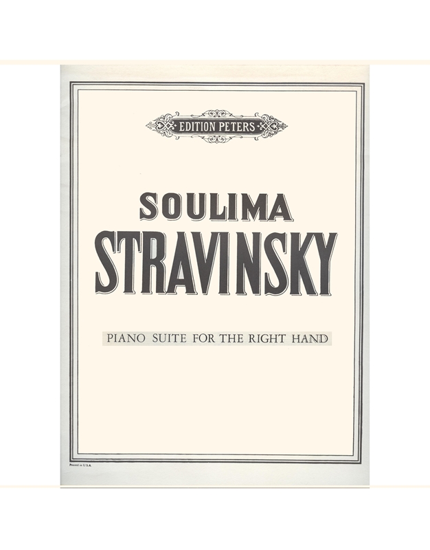 Stravinsky S. - Suite For The Right Hand
