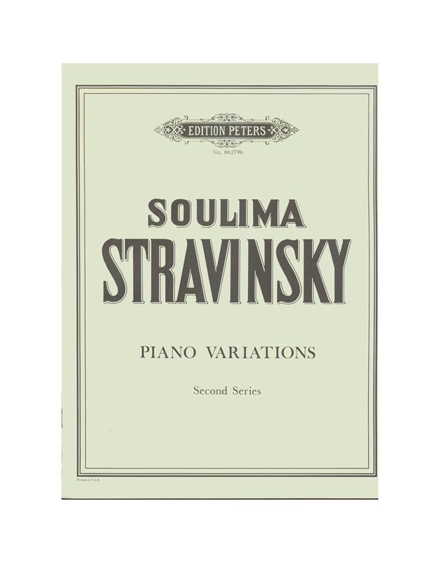 Stravinsky S. - Piano Variations II