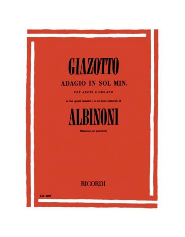 Tomaso Albinoni - Adagio in Sol Minore (Piano) 