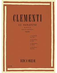 Muzio Clementi - 12 Sonatine op. 36, 37, 38 per pianoforte / Ricordi editions