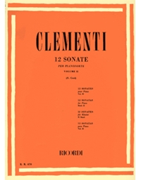 Muzio Clementi - 12 Sonate per pianoforte Vol II / Εκδόσεις Ricordi