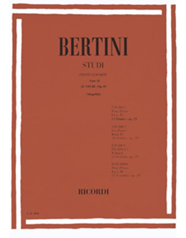 Bertini - Studi op. 51 Fasc. II