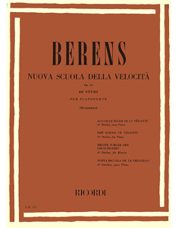 Berens - Nuova Scuola Della Velocita op. 61 40 studi per pianoforte