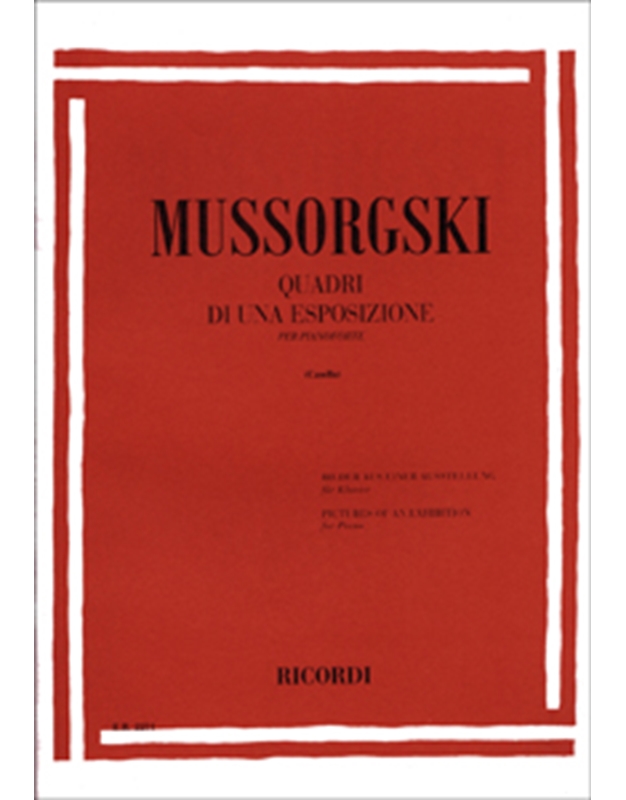 Modest Mussorgsky - Quadri di una esposizione per pianoforte / Ricordi editions