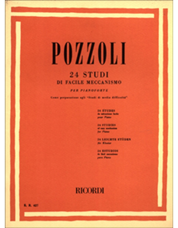 Pozzoli - 24 Studi di facile meccanismo