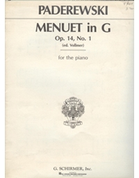  Padarewski -  Menuet  In G Op.14 N 1