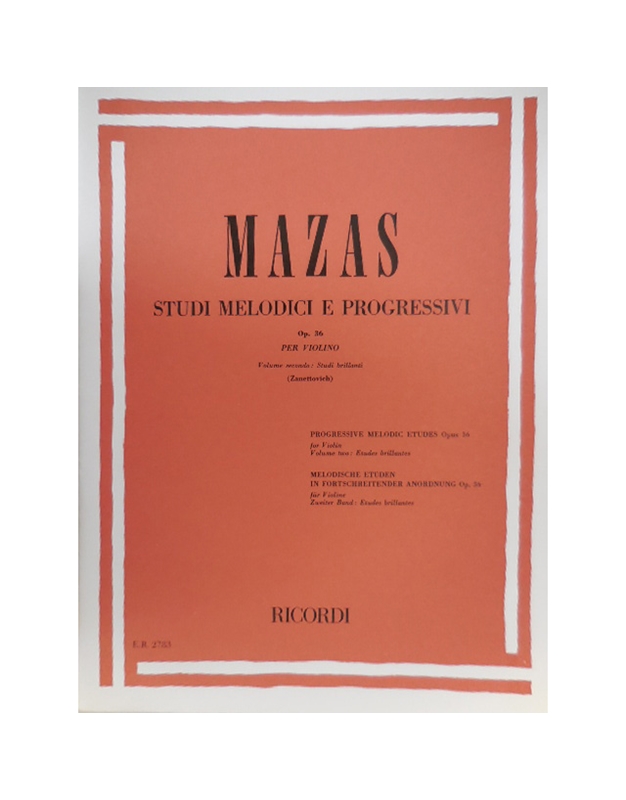 MAZAS - Etudes Op.36 N. 2