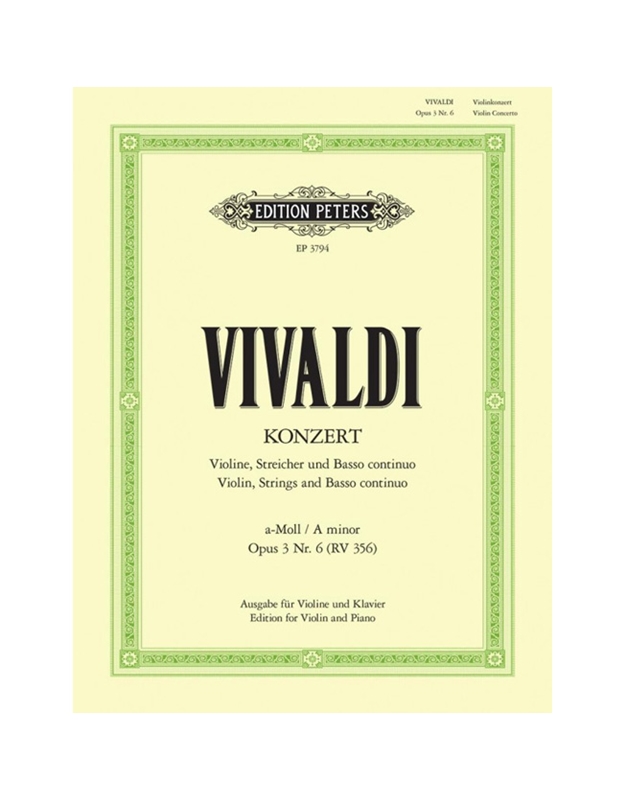 VIVALDI - Concerto in A Minor Op.3 N. 6