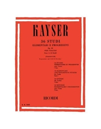KAYSER - 36 Etudes Op.20 N.3 / Εκδόσεις Ricordi