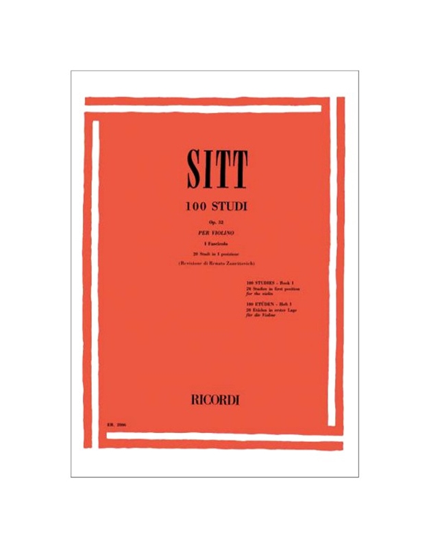 SITT - Etude Op.32 Vol.1 / Εκδόσεις Ricordi