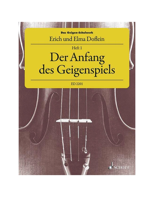 Doflein - Der Anfang des Geigenspiels. Band 1