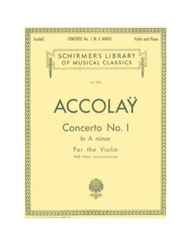 ACCOLAY - Concerto N.1 A Minor