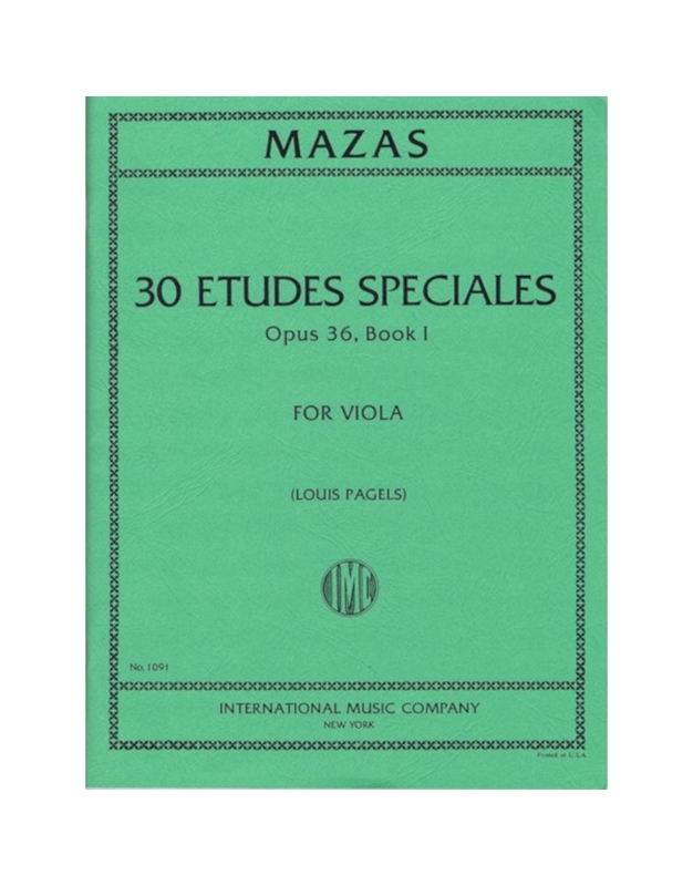Mazas - 30 Etudes Speaciales Op36 Book 1