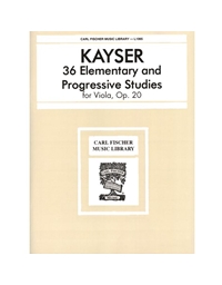 Kayser - 36 Elementary And Progressive Studies Op20