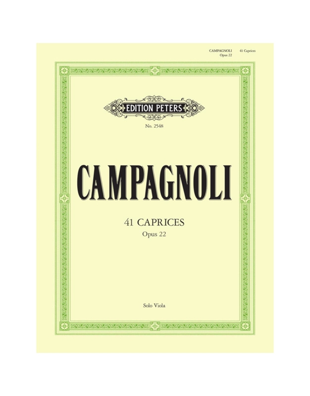 Campagnoli - 41 Caprices Op22 EP2548