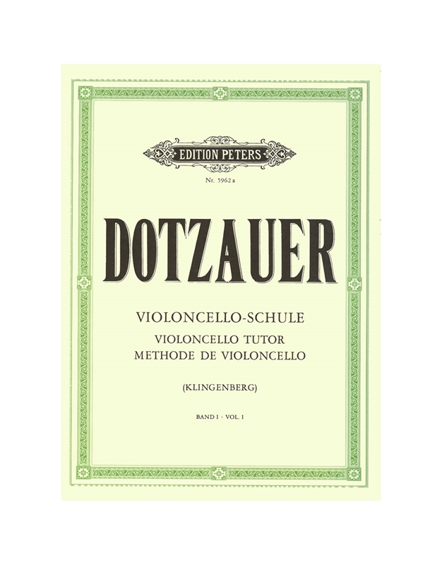 Dotzauer - Violoncello Schule Band I