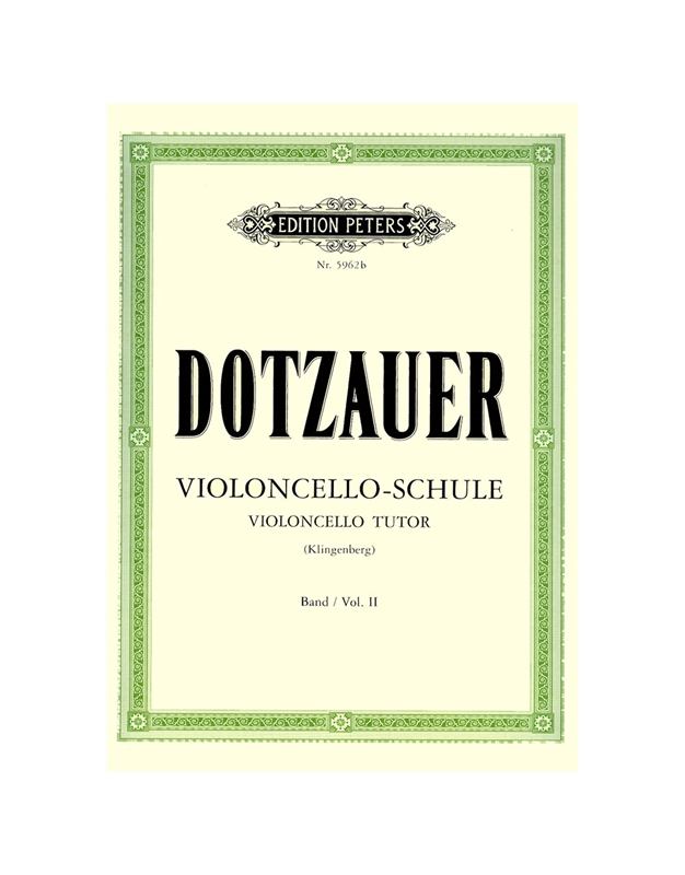 Dotzauer - Violoncello - Schule - Band II