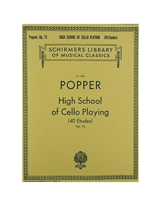 David Popper - High School Of Cello Playing Opus. 73