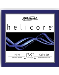 D'Addario Helicore H-512 D 3/4 Medium Tension cello string