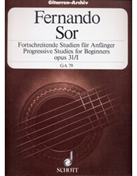 Sor Fernando - Progressive Studies for Beginners opus 31/I