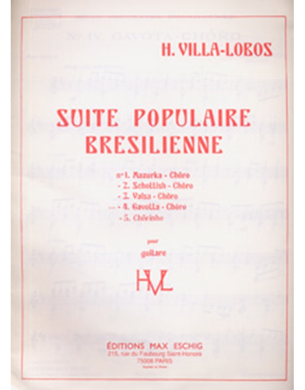 Villa-Lobos Heitor - Suite Populaire Bresilienne (Gavotta-Choro)