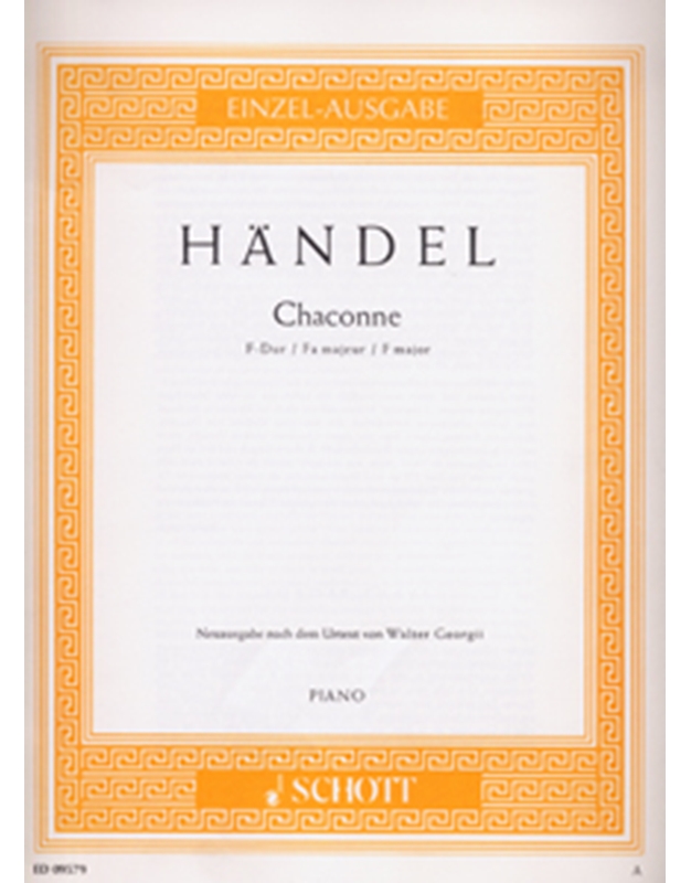  Handel - Chacone F maj.