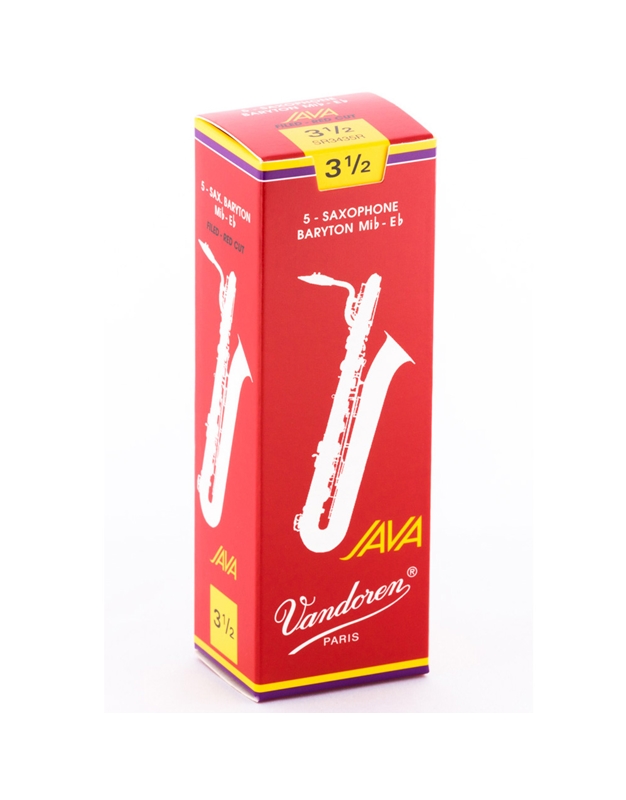 VANDOREN Java Red Baritone Saxophone Reeds Nr. 3 1/2 Τ( Piece )