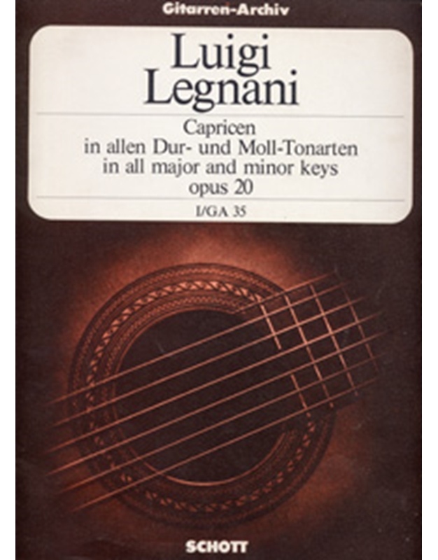 Legnani Luigi - Capricen in allen Dur-und Moll- Tonarten (Opus 20)